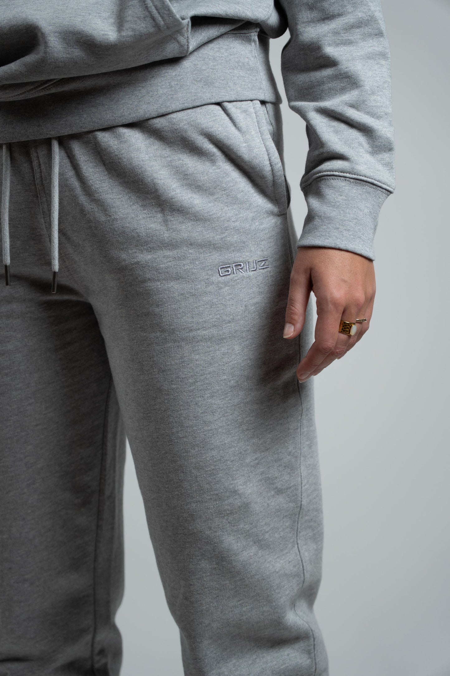 Organic Sweatpants Women | Heather Grey