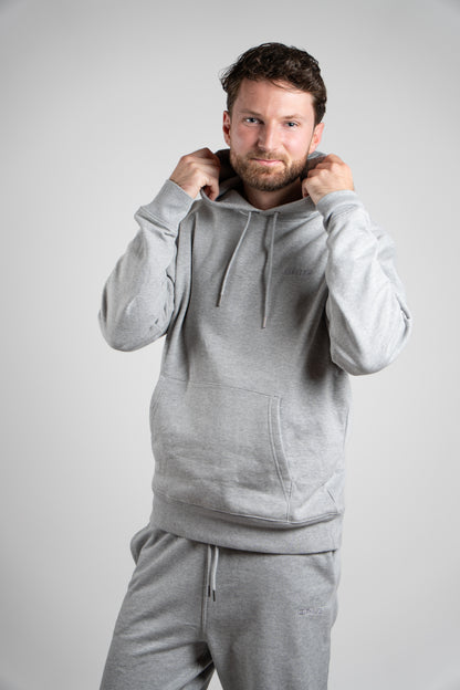 Organic Hoodie Men | Heather Grey