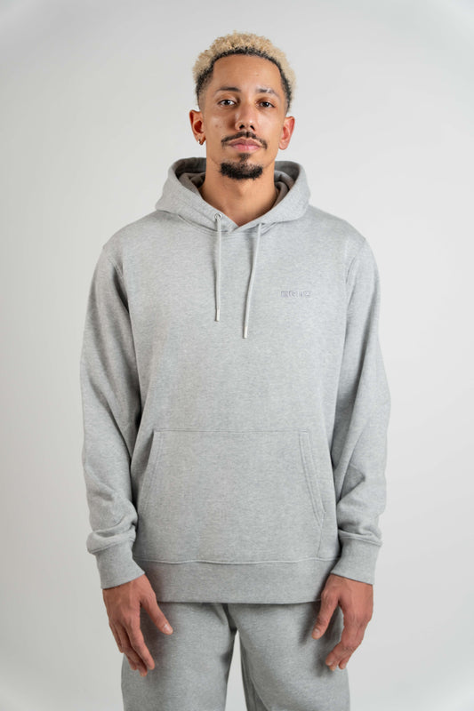 Organic Hoodie Men | Heather Grey